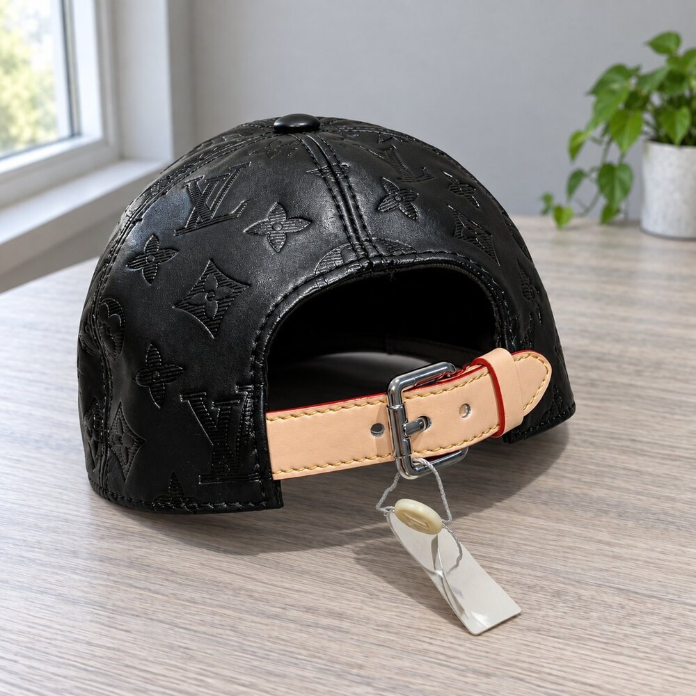Louis Vuitton Black Tonal Monogram Cap - Picture 4 of 6